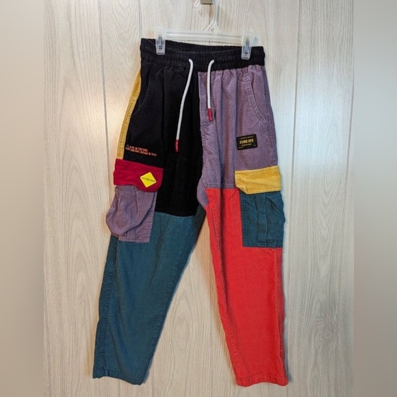 Aelfric Eden Pants - Aelfric Eden color block corduroy pants